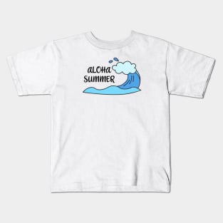 Aloha summer hello summer Kids T-Shirt